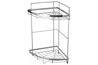 Полка угловая 2-х ярусная 24,5*24,5*38 "Рыжий кот" COZY-CR-2