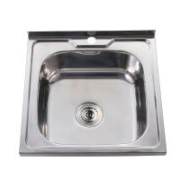 Мойка накладная 50*50 РМС MG6-5050 (0,6) нержавеющая с сифоном