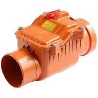 Канализационный обратный клапан Ф110 рыжий