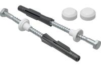 Крепление для унитаза к полу белые колпачки