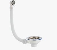 Выпуск для сифона VIR 30975089 Ф63 мм с круглым переливом 