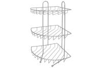 Полка угловая 3-х ярусная 21.5*21,5*43 "Рыжий кот" CHR-349