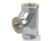 Сэндвич тройник 90° Ф130*200 нерж. CORAX