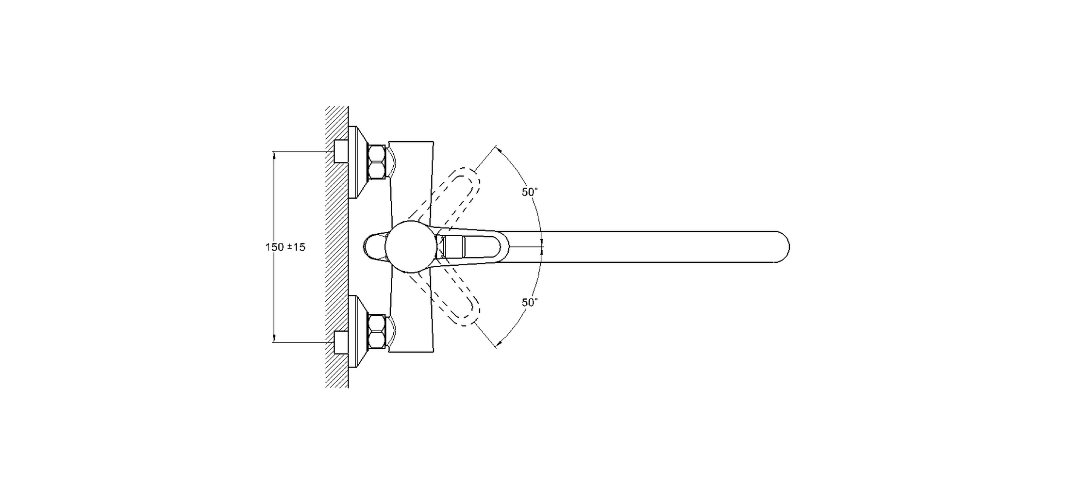 Смеситель для ванны G-lauf NUD7-А045 