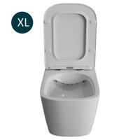 Унитаз подвесной безободковый WAVE QUADRO белый XL