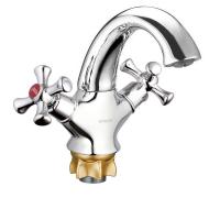 Смеситель для умывальника G-lauf QML1-А827 двухручковый