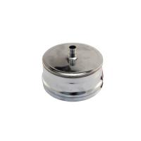 ЗАГЛУШКА нерж. внешняя для трубы Ф150