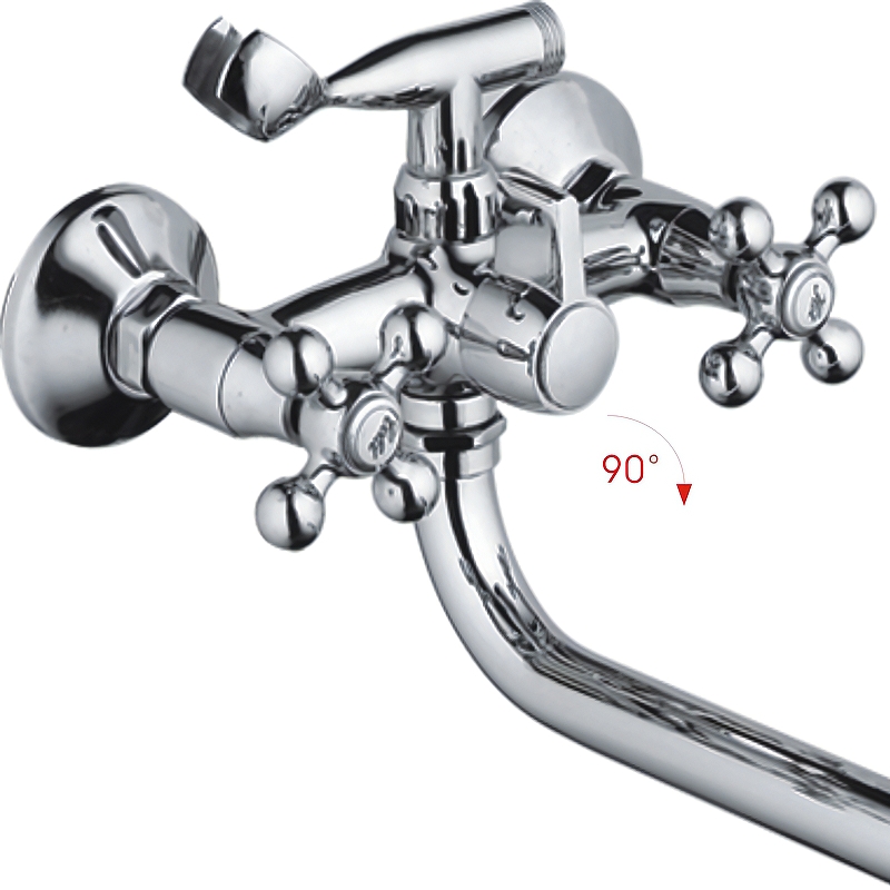 Смеситель для ванны HAIBA НВ2619-2 латунь