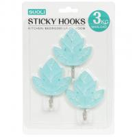 Крючки самоклеющиеся 3 шт. НООКS ЛИСТОЧКИ 