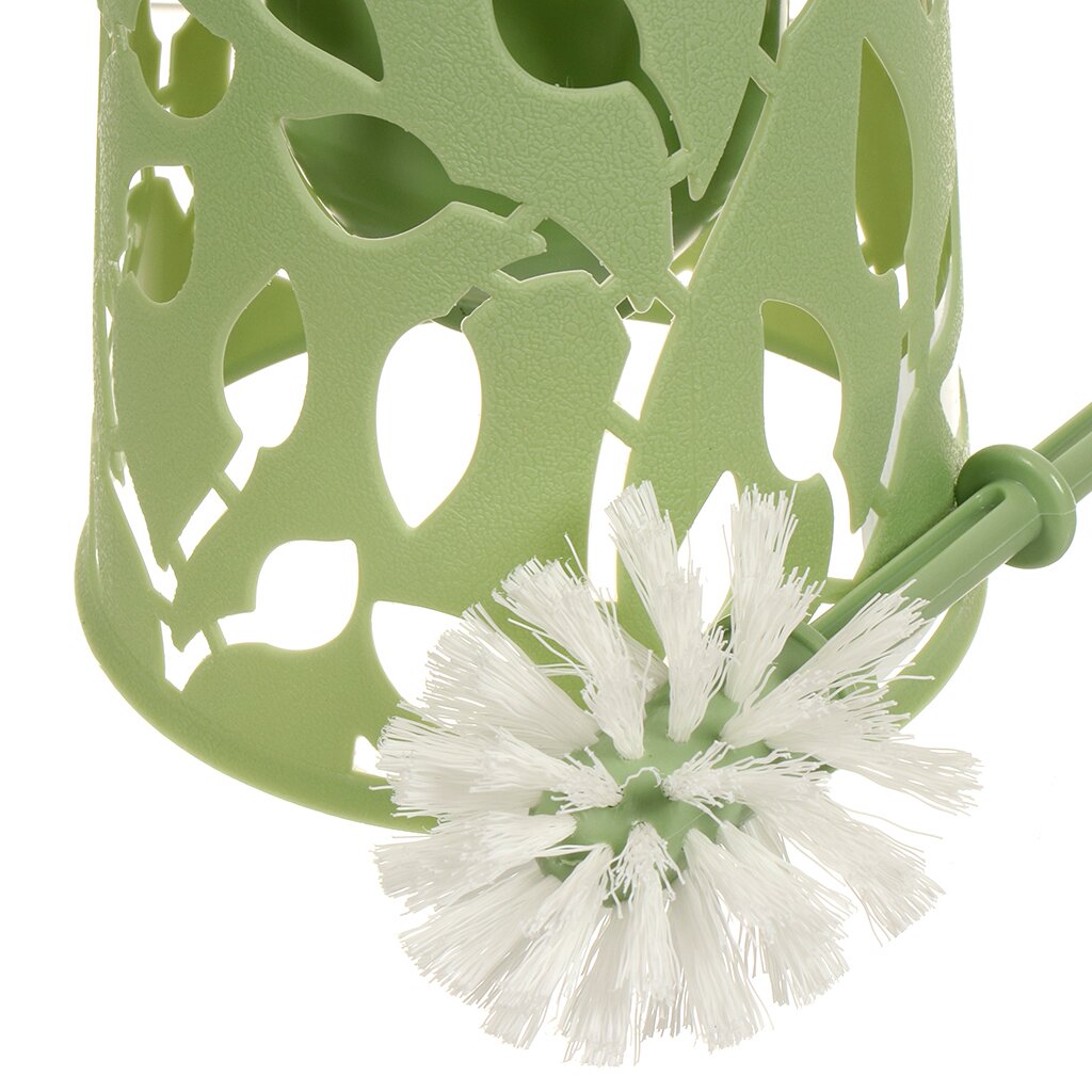 Ерш для унитаза с подставкой IDEA ФЛОРА мята М-5026