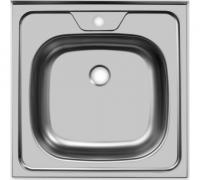 Мойка накладная 50*50 (0,4) нержавеющая