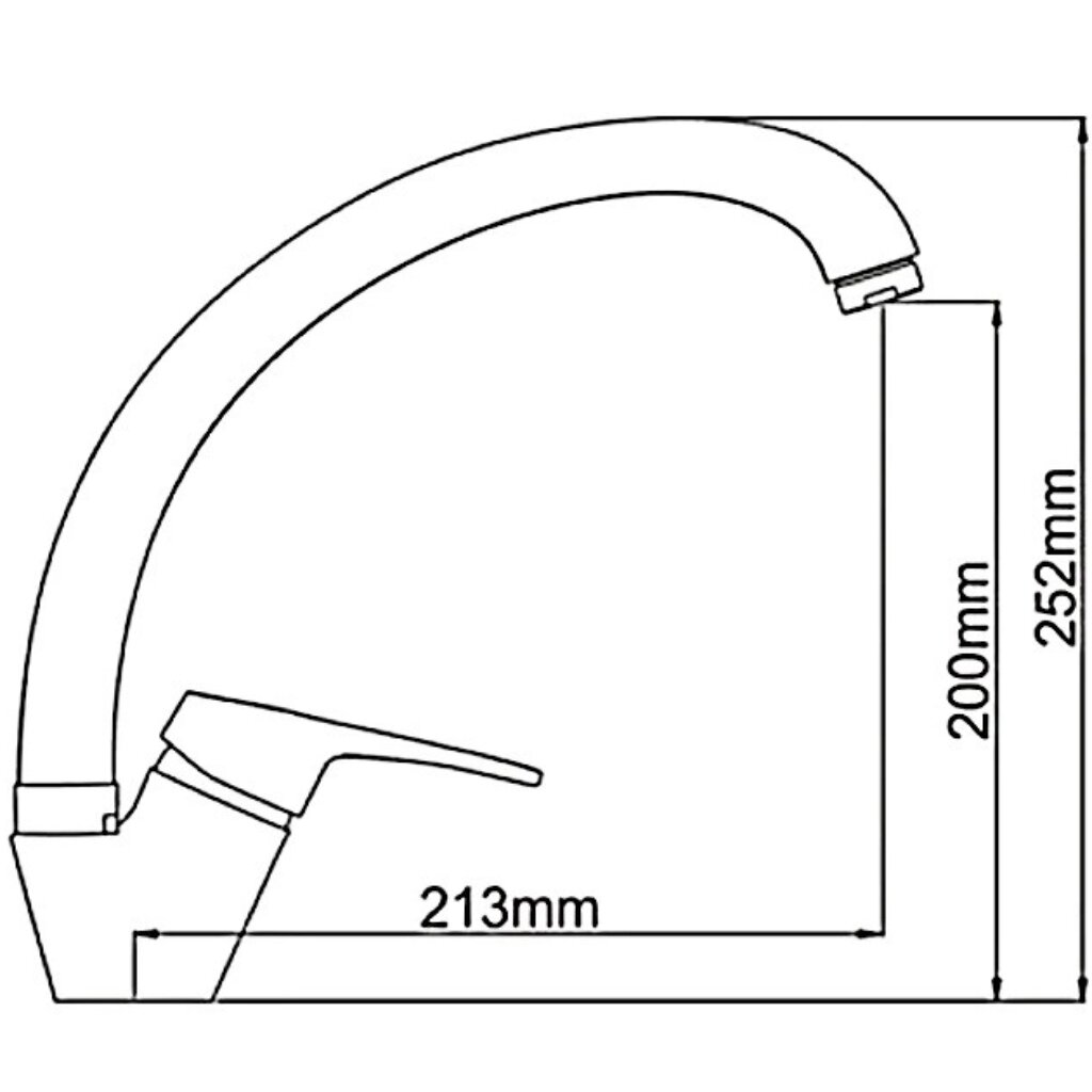 Смеситель для кухни FRAP 4113-7 Ф35 чёрный