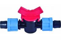 Кран для капельной ленты (лента+лента)