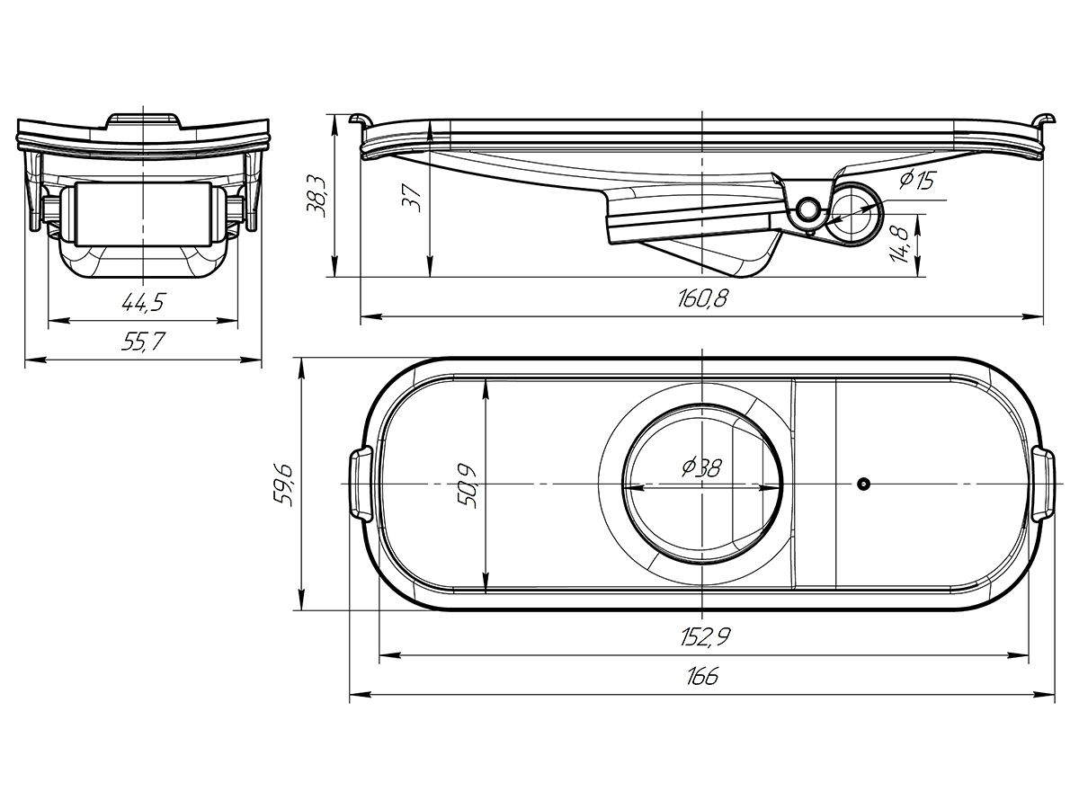 Сухой затвор для линейного трапа АниПласт TLM 0050 