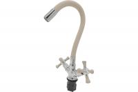 Смеситель для кухни Rainsberg R5893F-6 гибкий бежевый