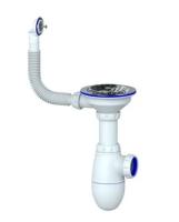 Сифон 3 1/2 В 411 UNICORN  с круглым переливом, без гофры