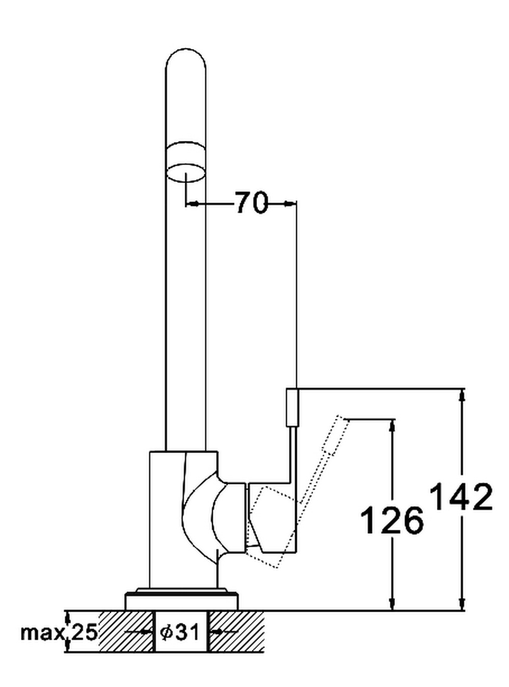 Смеситель для кухни G-lauf ZAP4-B090 