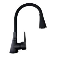Смеситель для кухни Rainsberg R0693HF-2 гибкий, черный