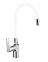 Смеситель для кухни OUTE T30293B гибкий белый