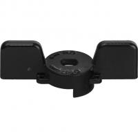 Ручка-бабочка для шарового крана Ф1-1 1/4 LD черная