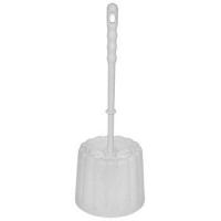 Ерш для унитаза с подставкой МУЛЬТИПЛАСТ фигурный белый