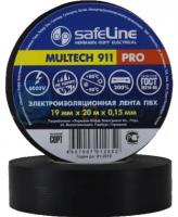 Изолента 19 мм*20 м*0,15 мм SAFELINE черная профессиональная 