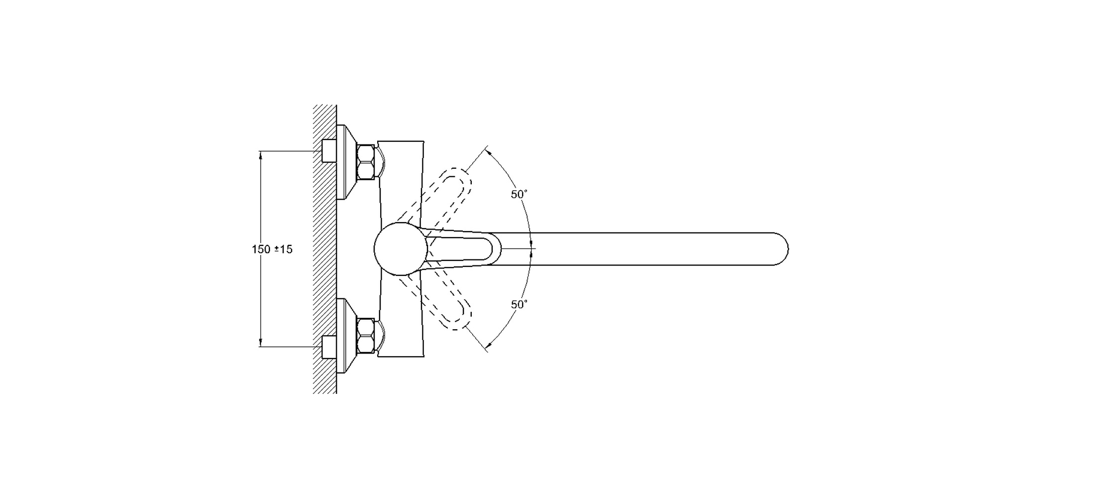 Смеситель для ванны G-lauf NUD6-A045 