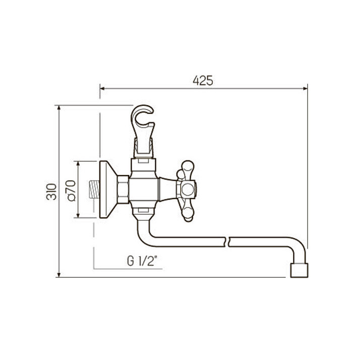Смеситель для ванны РМС SL71-143 