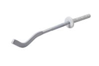 Кронштейн для крепления радиатора удлиненный 7х250 с дюбелем