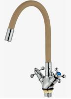 Смеситель для кухни FEINISE S54317R6-24 с гибким бежевым изливом