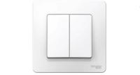 Выключатель врезной двойной BLANCA BLNVS010501