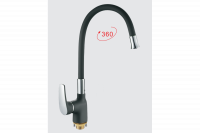 Смеситель для кухни OUTE T2893BK-1 гибкий черный