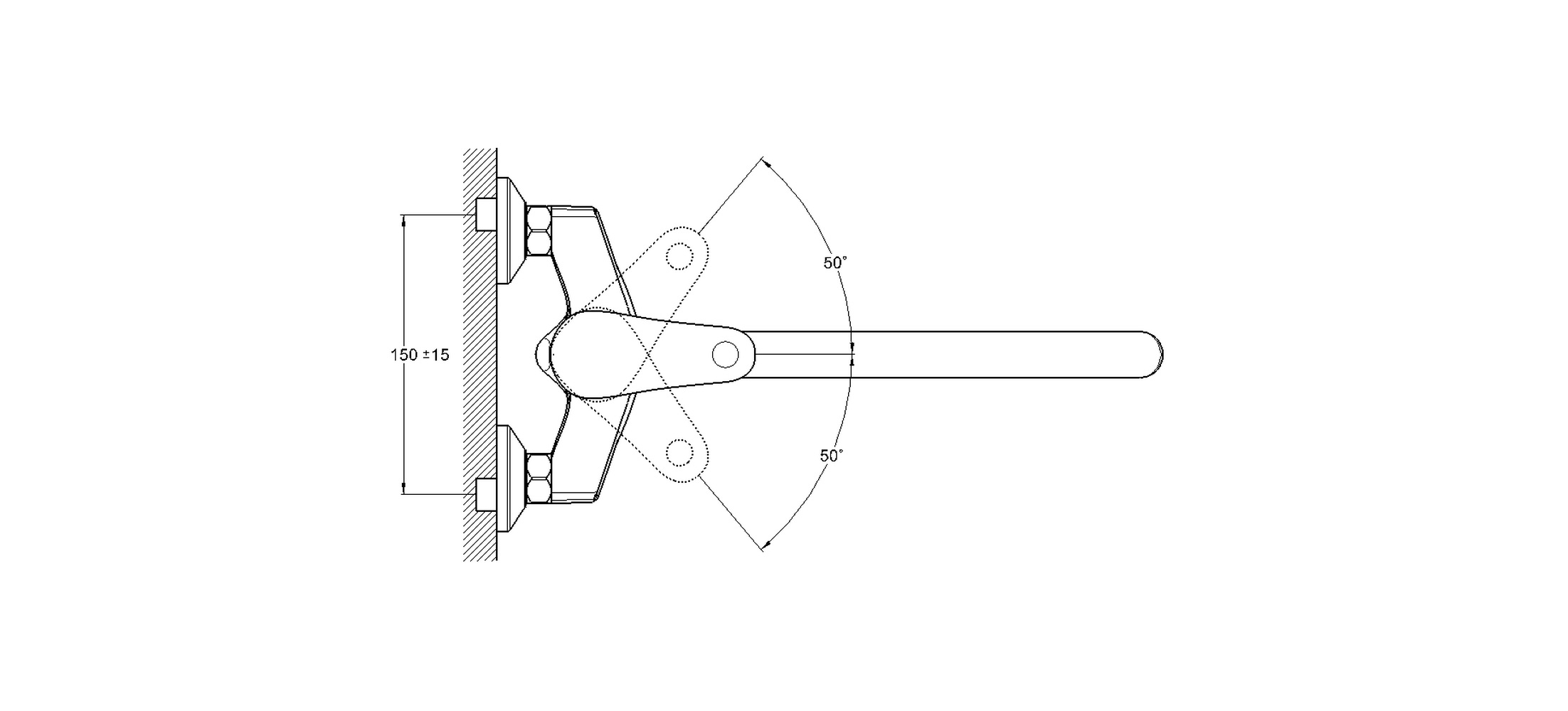 Смеситель для ванны G-lauf LWZ7-А182 латунь