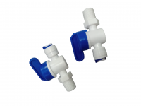 Кран для врезки 1/4НР 1/4 трубка пластик