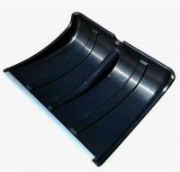 Лопата снеговая 500*375 мм БОГАТЫРЬ с металлической накладкой черная