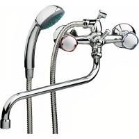 Смеситель для ванной LEDEME 2209 маховик пятигранный