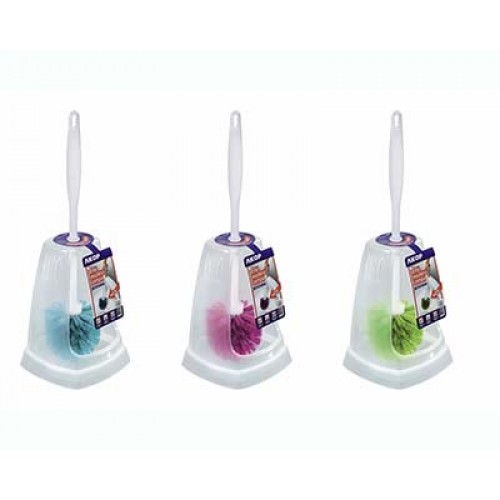 Ерш для унитаза с подставкой АКОР салатовый