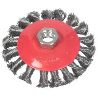 Щетка металлическая для УШМ тарелка Ф100 круч. проволока