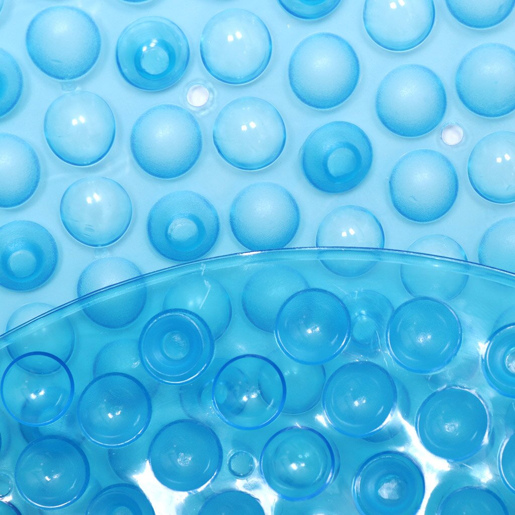 Коврик для ванной 69*38 Y3-678 овальный синий