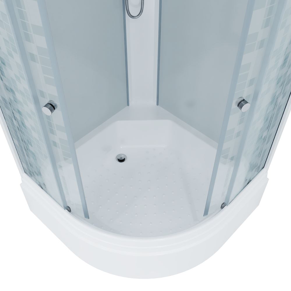 Душевая кабина 100*100 см средний поддон "Тритон"  мозаика* Душевая кабина 100*100 см средний поддон "Тритон"  мозаика*