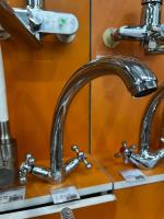 Смеситель для кухни DELFINO ZK2-000-02C двухручковый