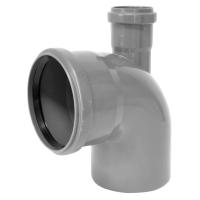 Канализационный отвод 110/50/90 с выходом наверх