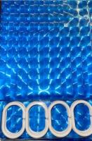 Шторка для ванной FRAP 8752 3D Голубая