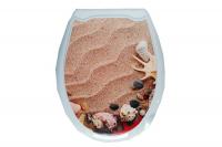 Сиденье для унитаза декор "ПЕСОК"