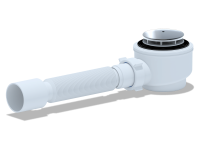 Сифон для душевого поддона 1 1/2*50 АниПласт Е415C с гофрой