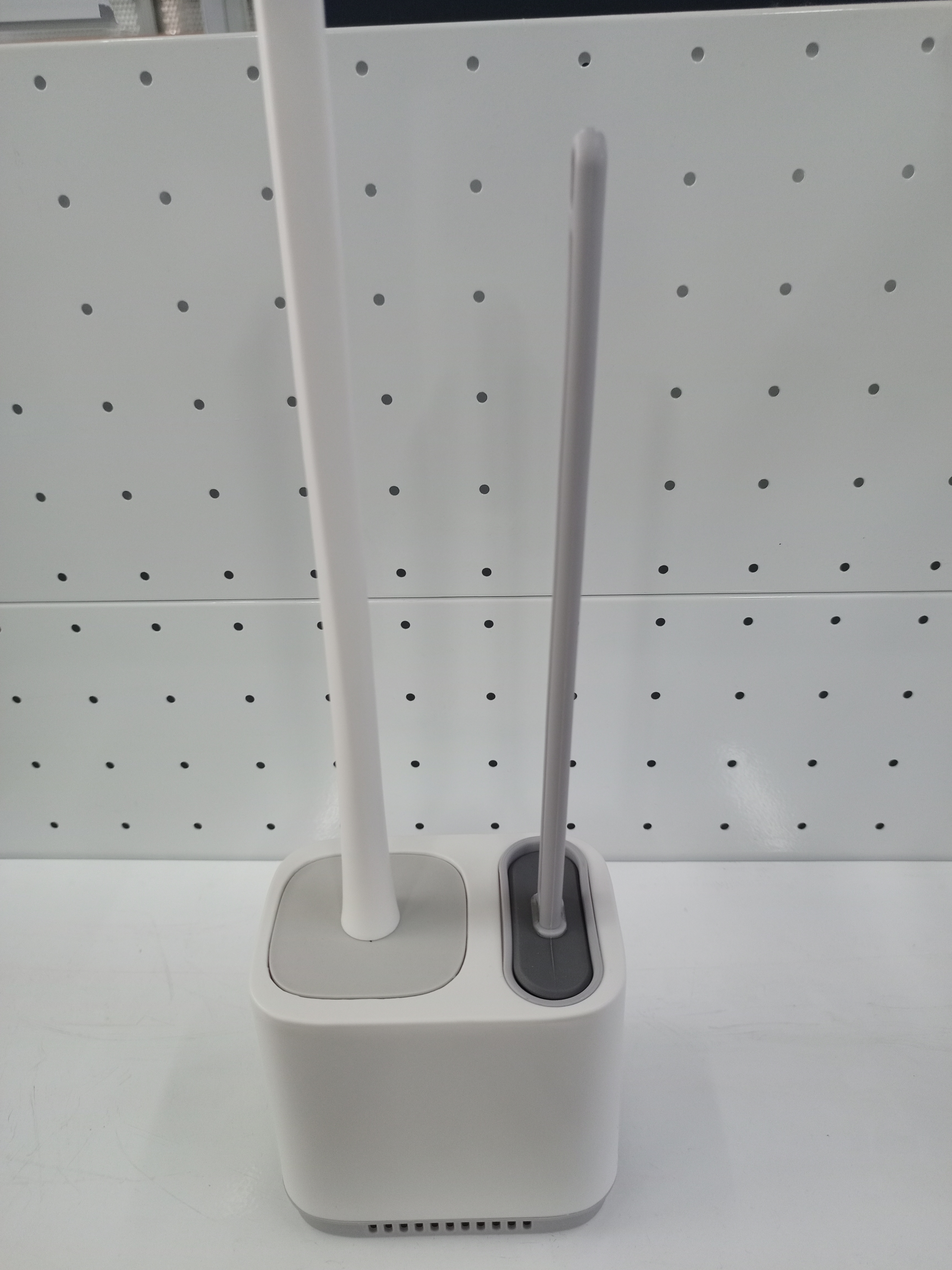 Ерш для унитаза с подставкой 2 силиконовые щетки 13*12,5*40см Y4-7867