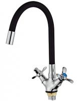 Смеситель для кухни FEINISE S54319R6-8 с гибким черным изливом