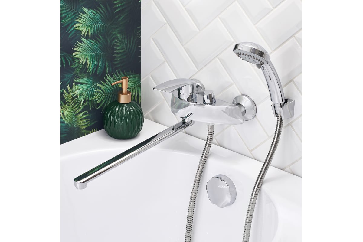 Смеситель для ванны BOOU В8213-46F латунь