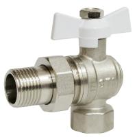 Кран шаровый 1/2 бабочка STI с американкой угловой