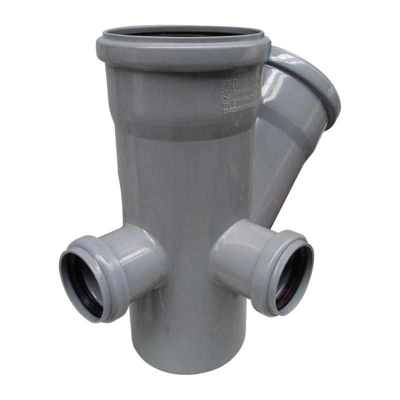 Канализационная крестовина 2-х плоскостная 110/110/50/50/45 (левый+тыл)